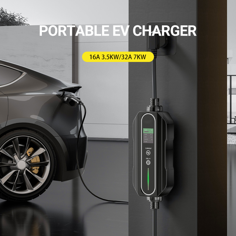Top Factory Type 1 SAE J1772 US Level EVSE Portable EV Charger